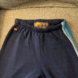 Aviator Nation 5 Stripe Navy Blue Sweatpants